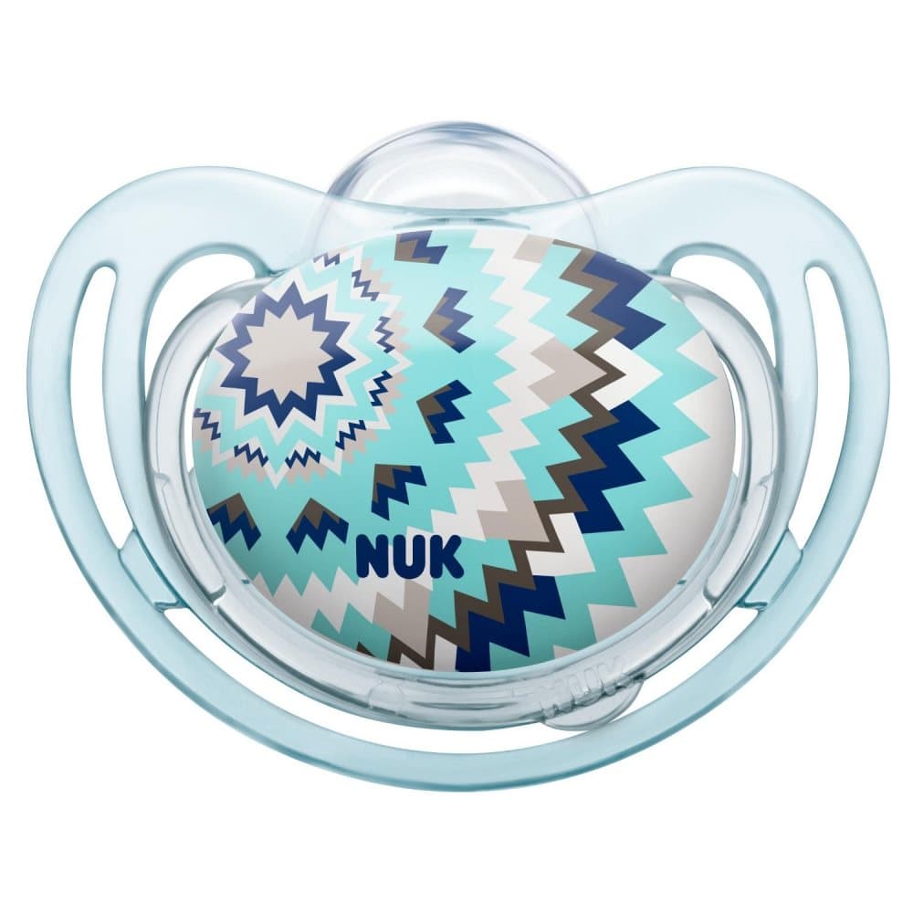 NUK, First Choice, Sut str. 2, Silikone, 1 stk., Freestyle, Zickzack mønster