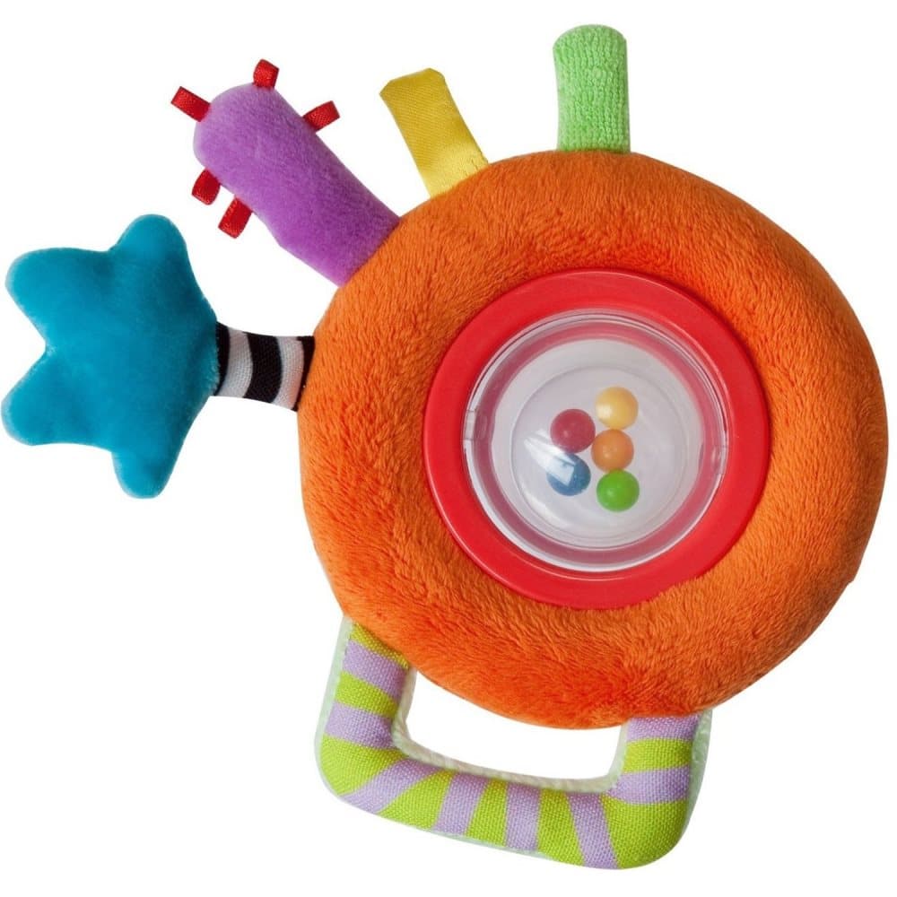 Taf Toys, Barnevognleke med rangle, Clear Ball Rattles, Orange