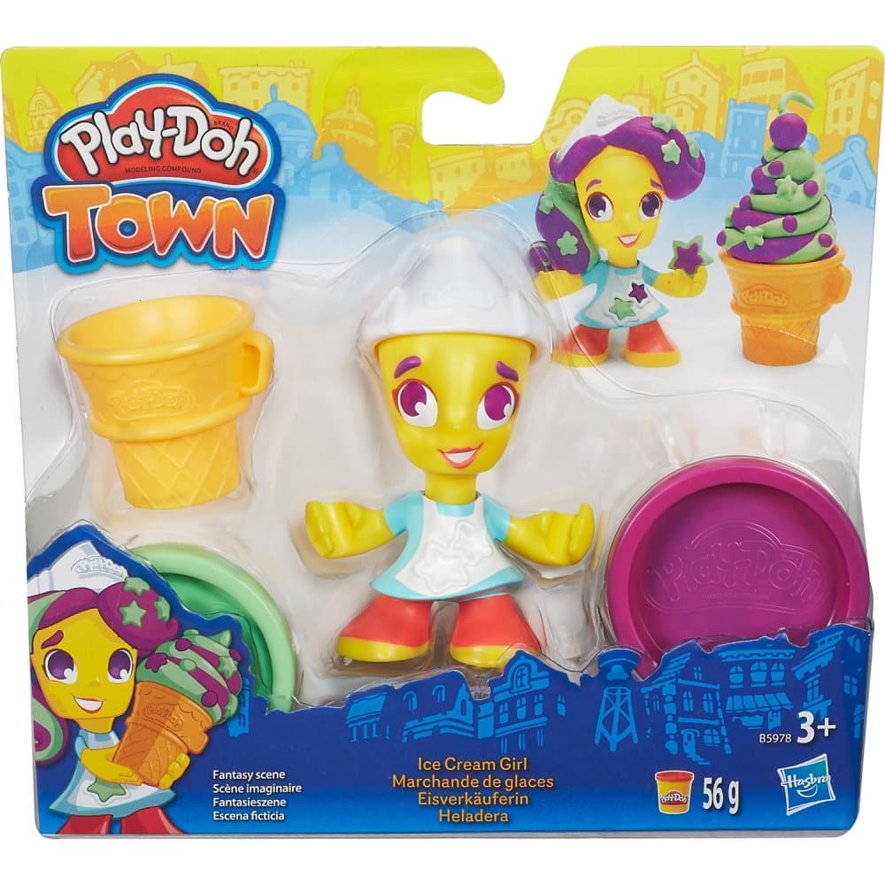 Play-Doh, Modellervoks, Town Figure, Ice Cream