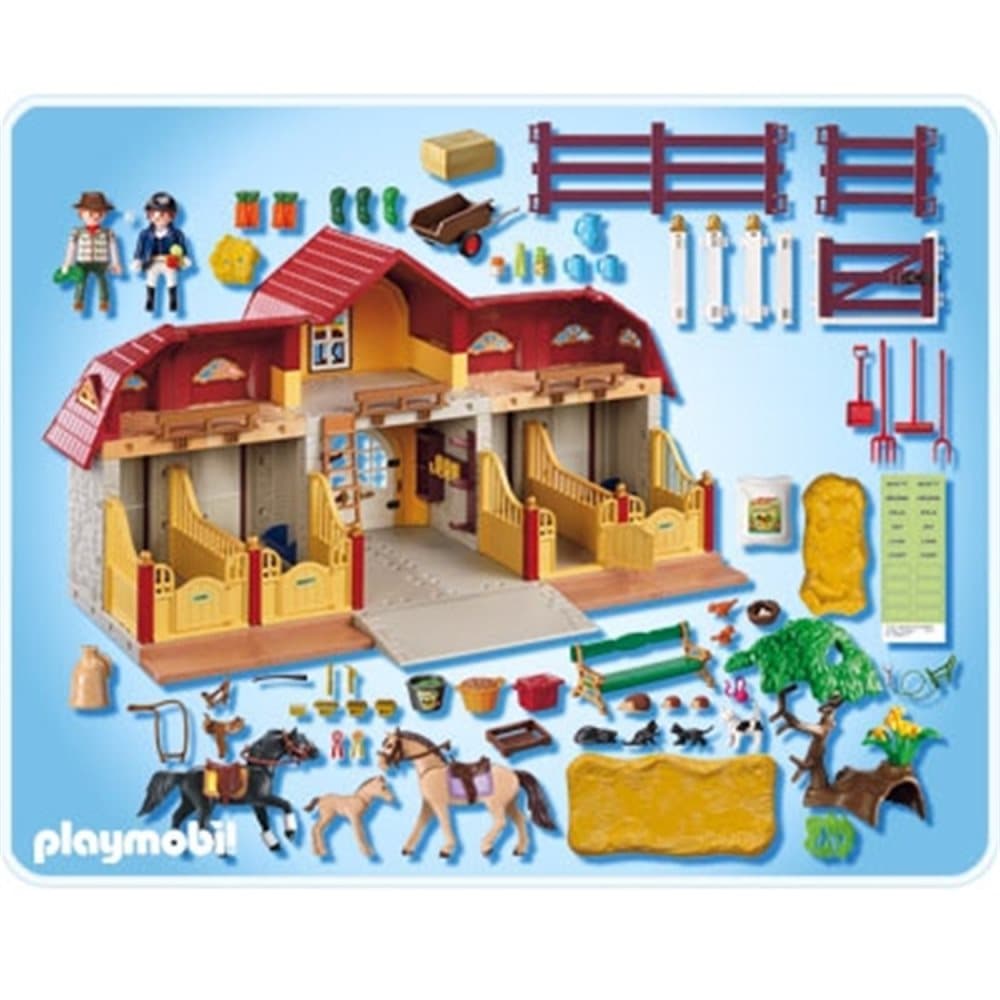 Playmobil, 5221, Bondegård, Stor hestegård