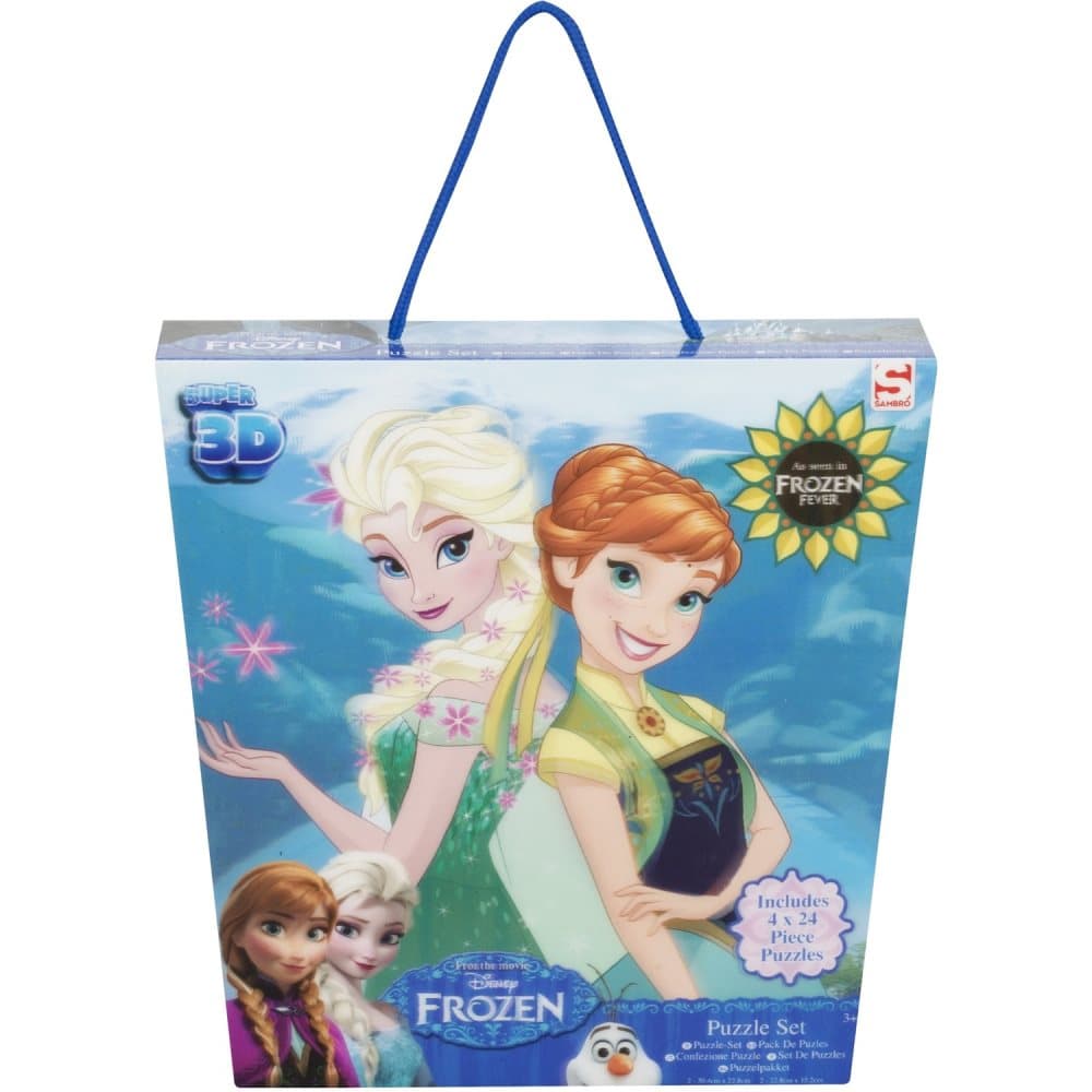 Disney Frozen, Palapeli 3D, 4 kpl