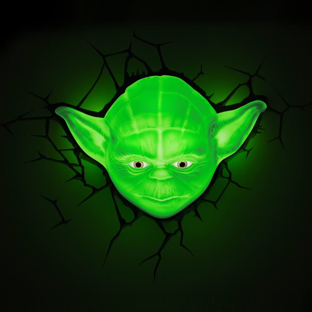 Star Wars, Væglampe, 3D, Yoda