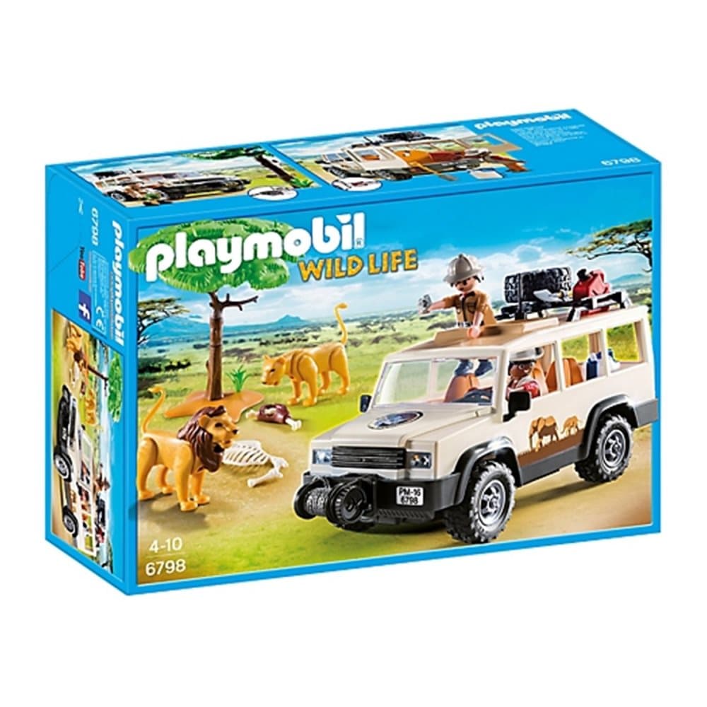 Playmobil, 6798, Safari Jeep 4 x 4 med hejseværk