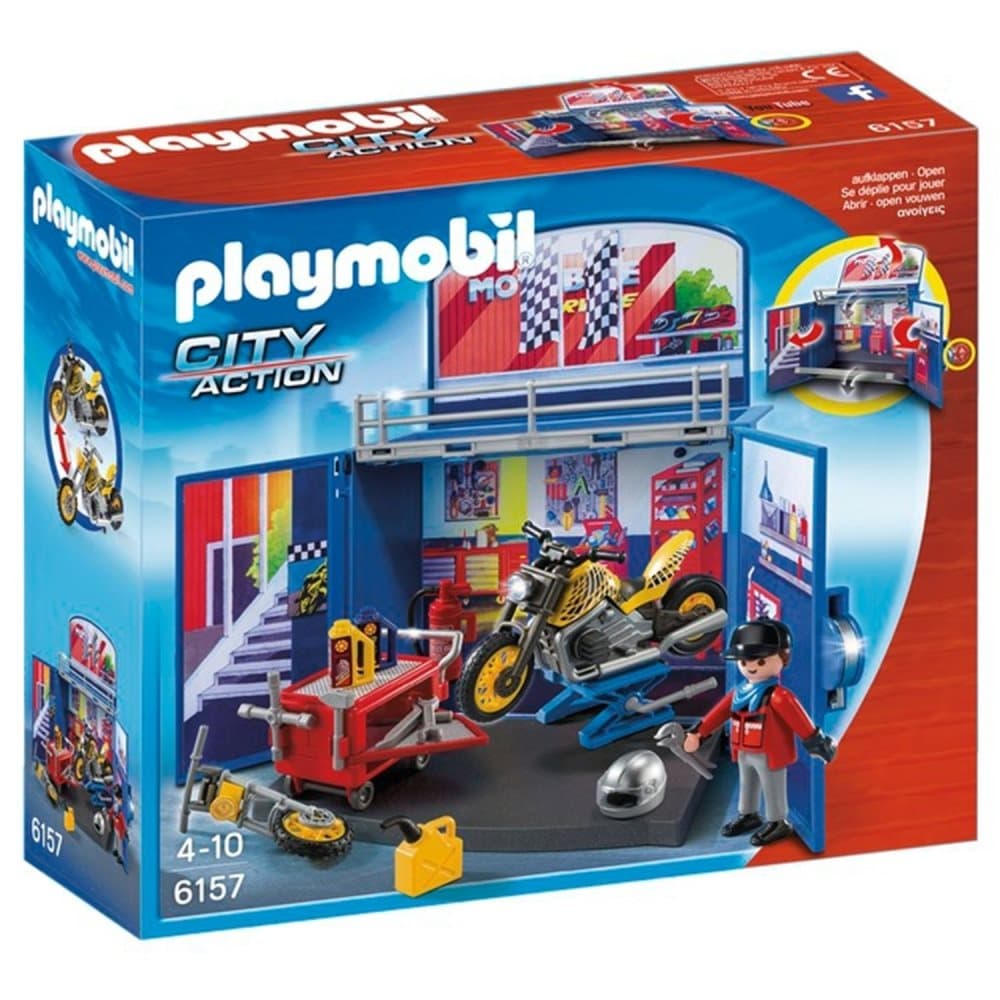Playmobil, 6157, City Action, Motorcykelværksted