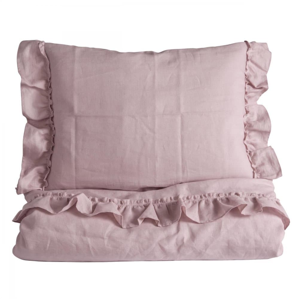 NG Baby, Sengesæt Mood Ruffles Tremmeseng Rosa