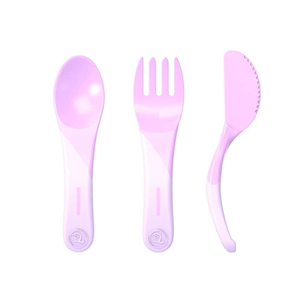 Twistshake, Spise-selv-bestikk Pastel Purple 6+m