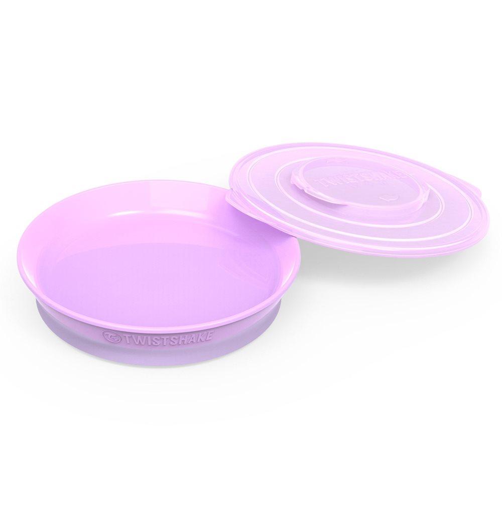Twistshake, Tallerken 6+m Pastel Purple