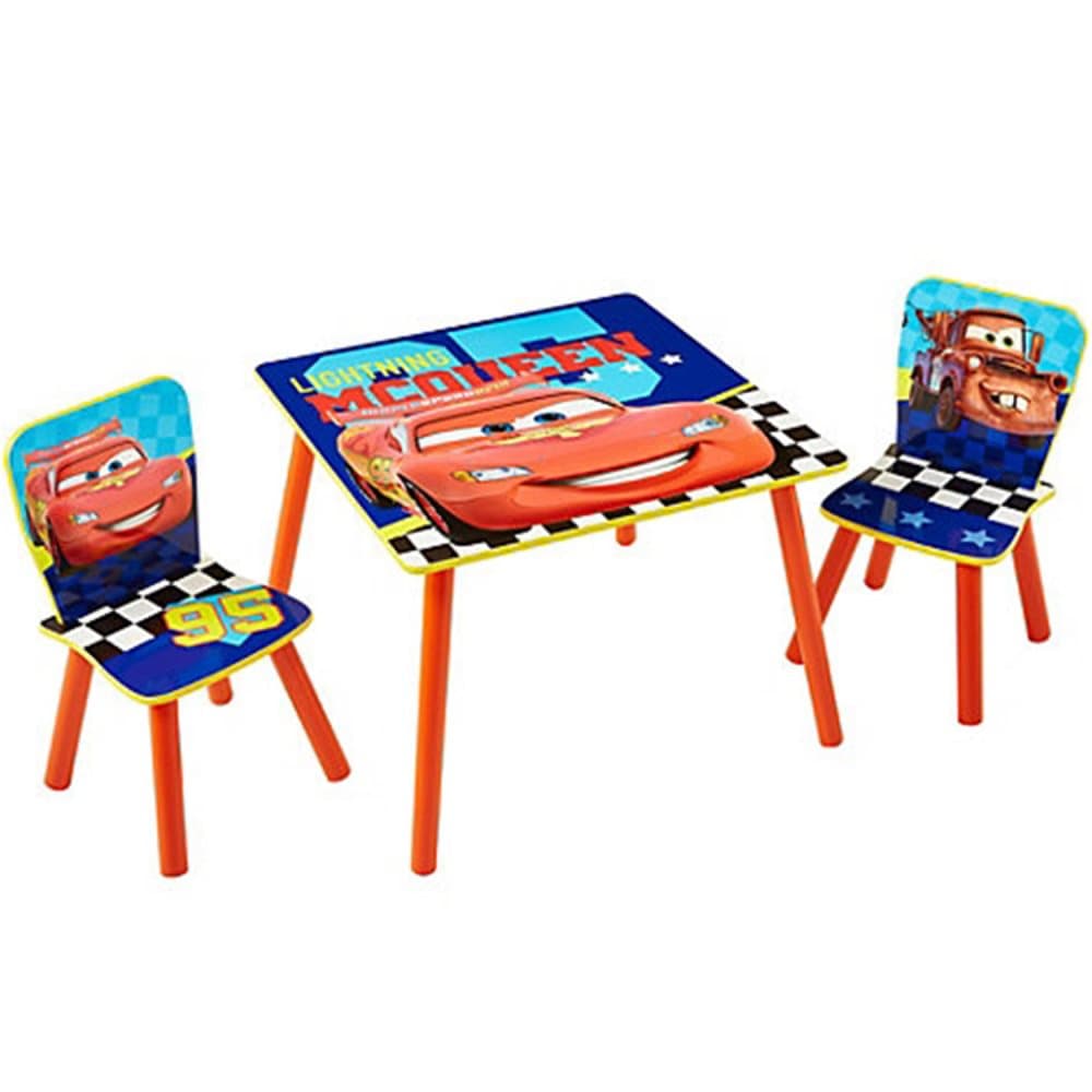 Disney Pixar Cars, Disney Cars Bord og 2 Stoler Sets