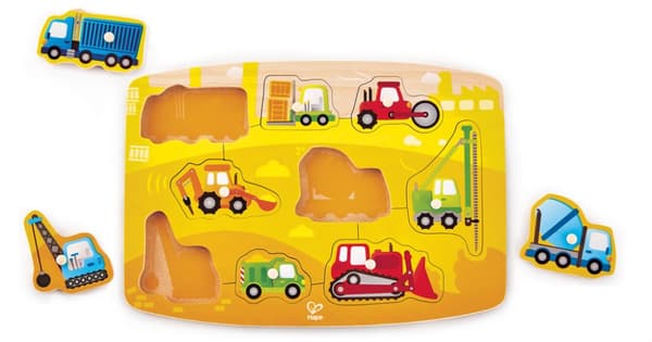 Hape Nuppi palapeli rakennusajoneuvot