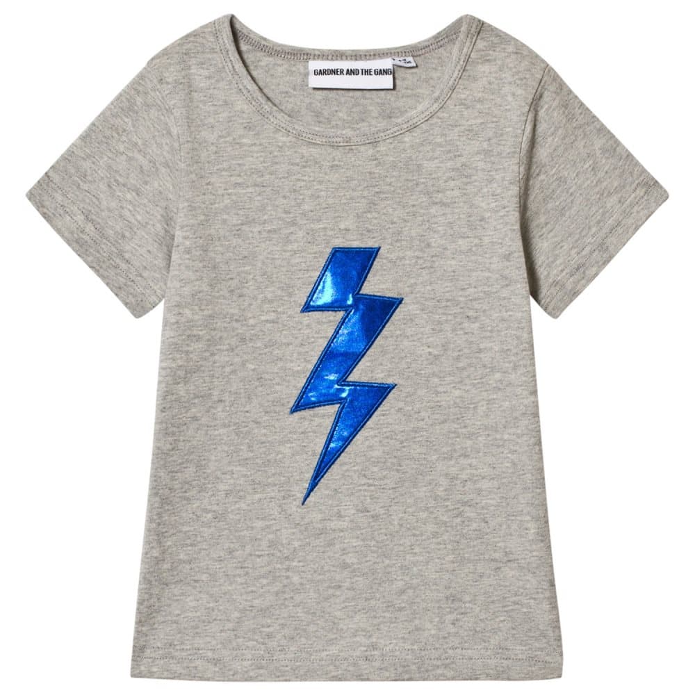 Gardner and the gang, Bolt Applique Cool T-Shirt Heather Grey