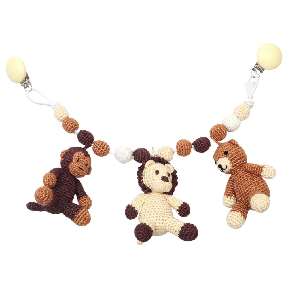 natureZOO, Pram Mobile Teddy, Lion, Monkey