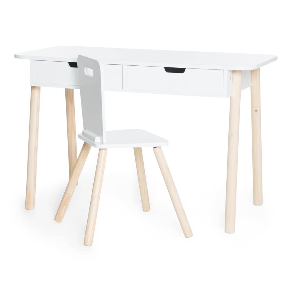 JOX, Skrivebord med Stol Hvid