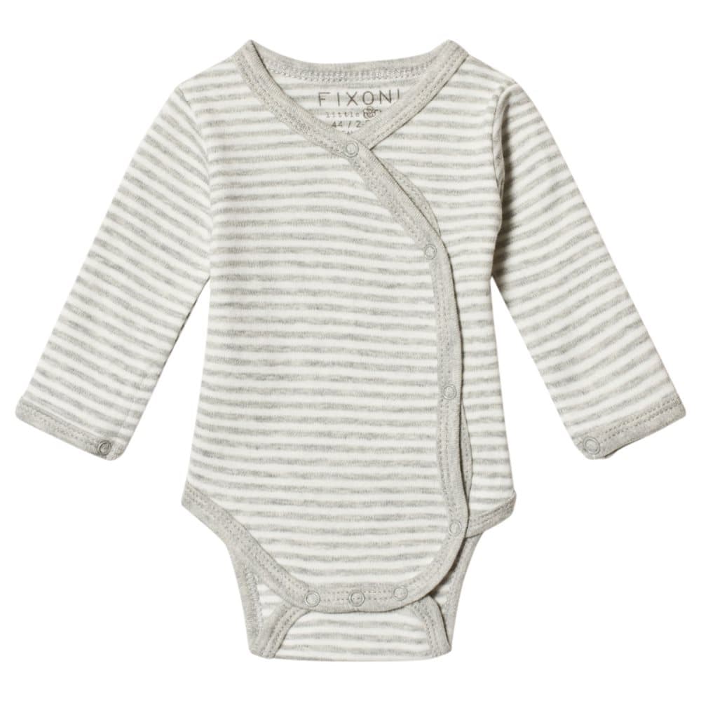 Fixoni, Premature Baby Body Light Grey Melange