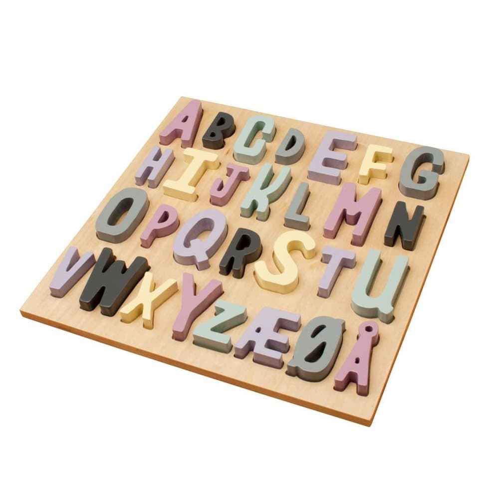 sebra, ABC Pussel i Trä