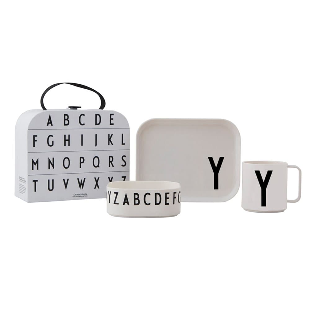 Design Letters, Tritan Måltidssett – Y Hvit