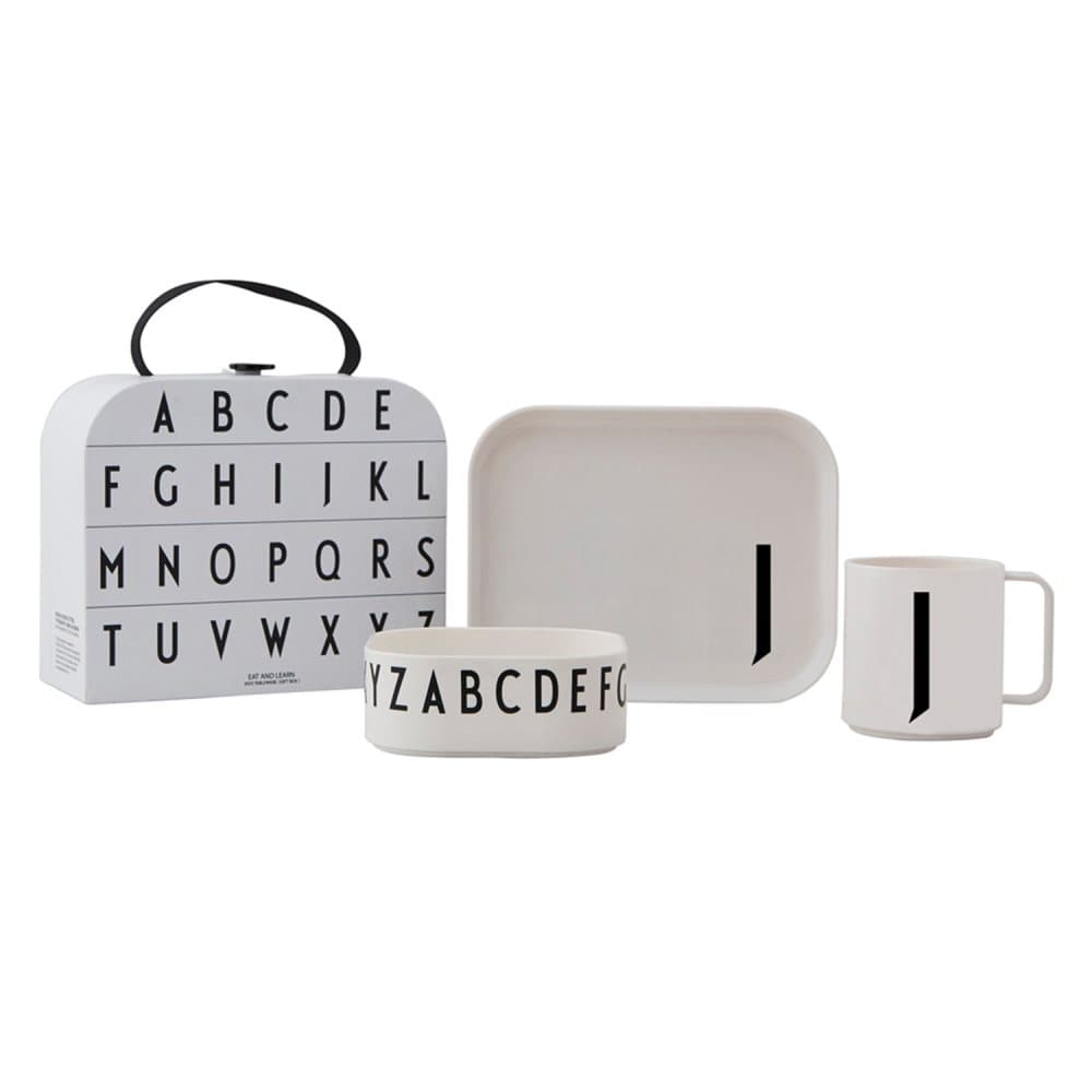 Design Letters, Tritan Måltidssett – J Hvit
