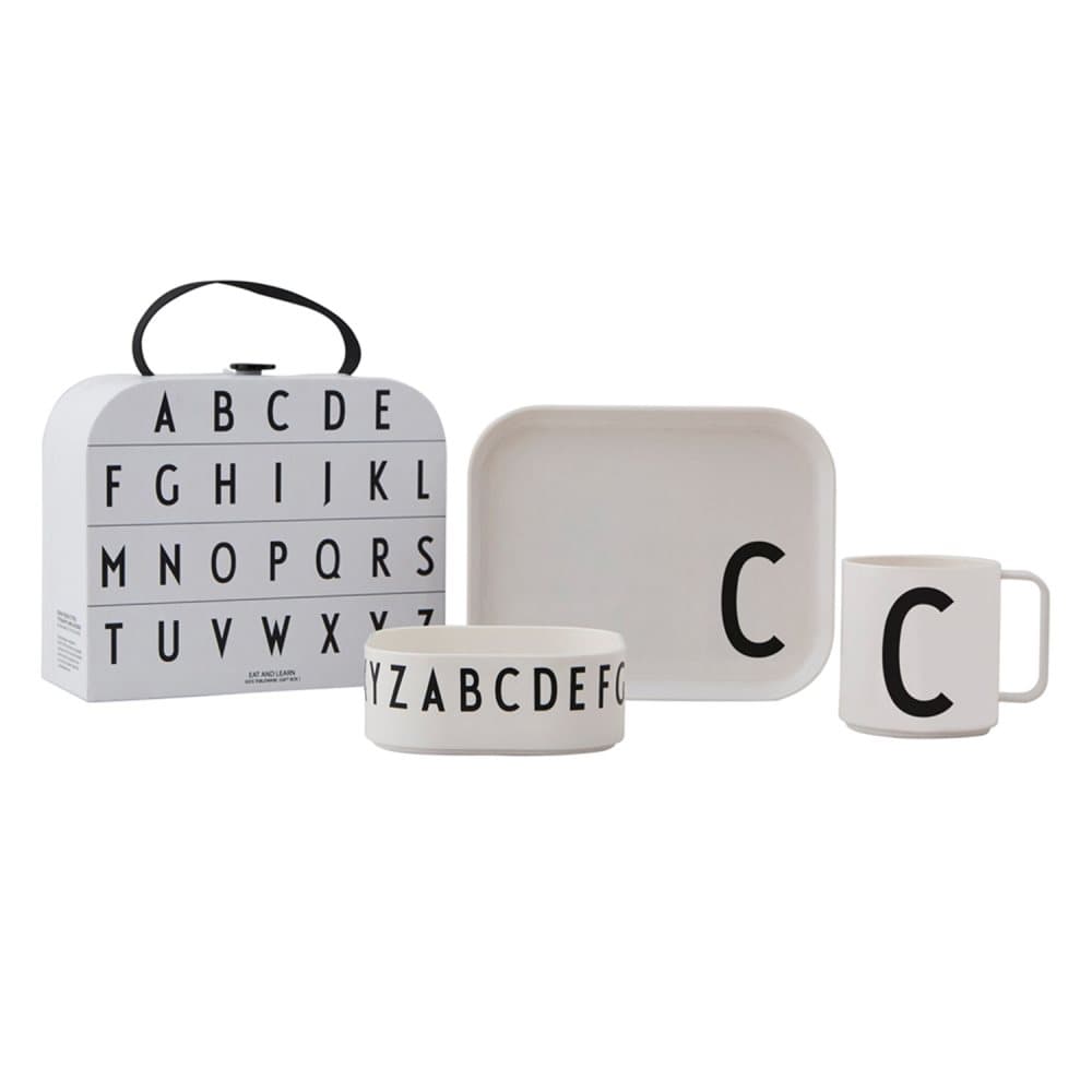 Design Letters, Tritan Måltidssett – C Hvit