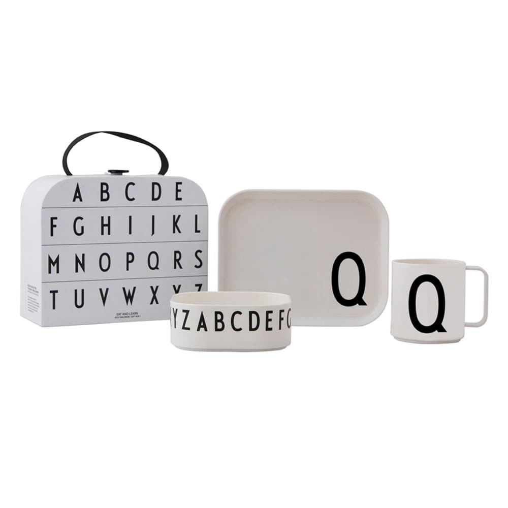Design Letters, Tritan Måltidssett – Q Hvit