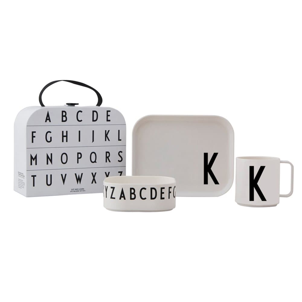 Design Letters, Tritan Måltidssett – K Hvit