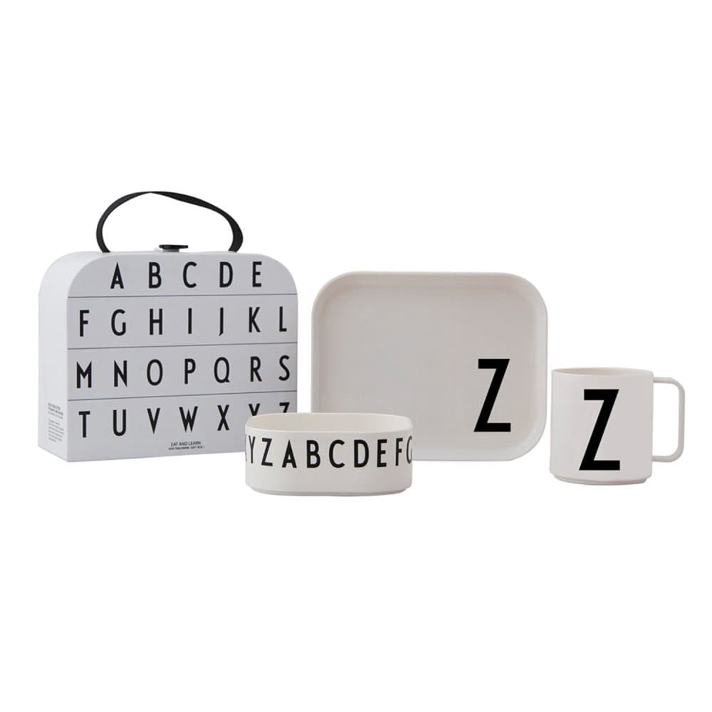 Design Letters, Tritan Måltidssett – Z Hvit