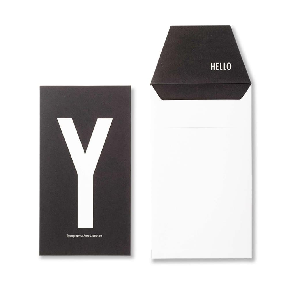 Design Letters, AJ Greeting Card Y