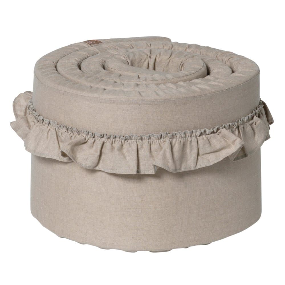 NG Baby, Mood Ruffles Tremmebeskytter, 60 x 120 x 4 cm, Natural