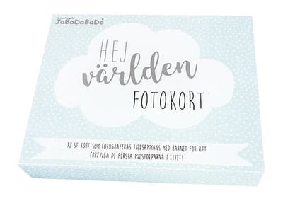 Jabadabado Milestone card blå