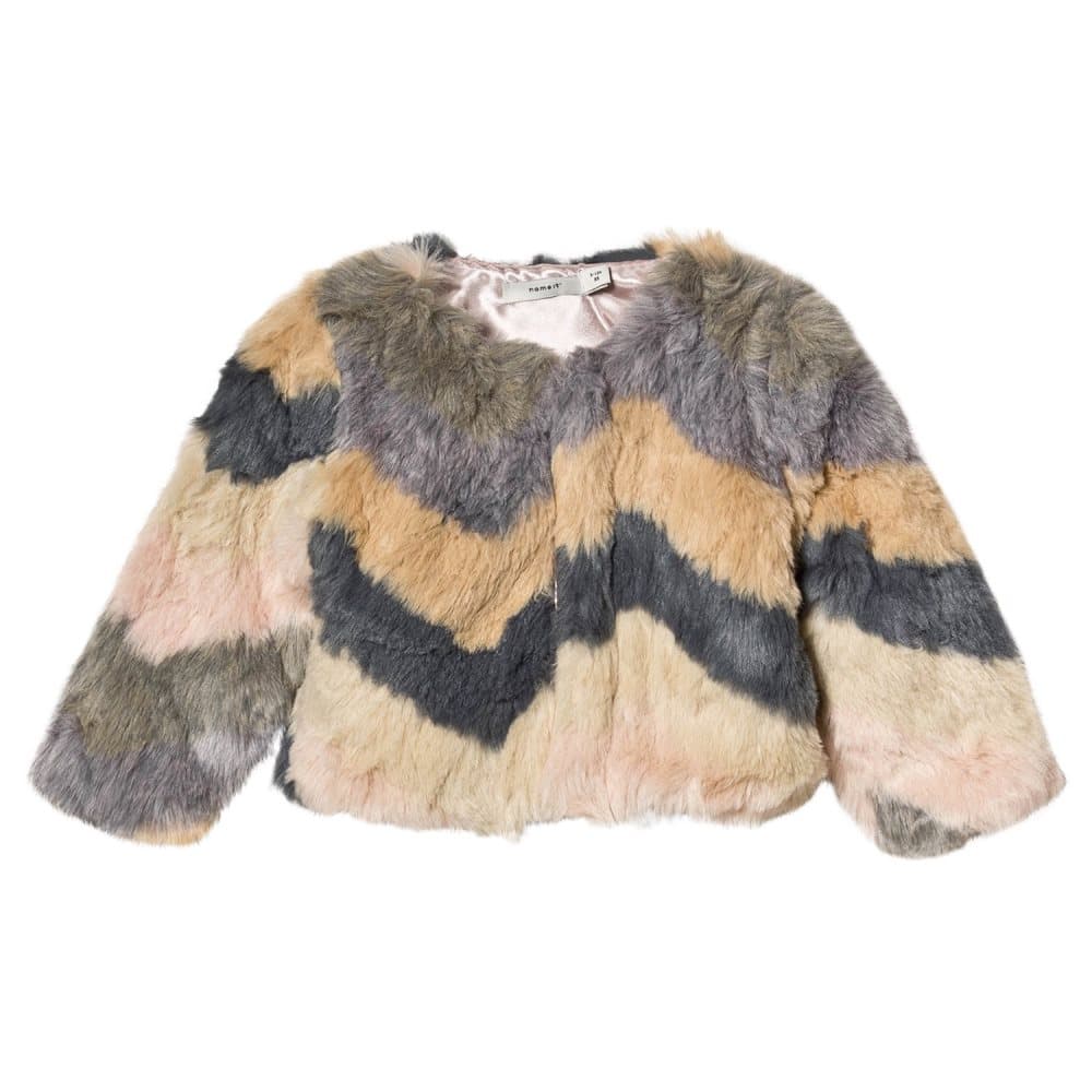Name It, Nafaux Fur Jacket Rose Cloud