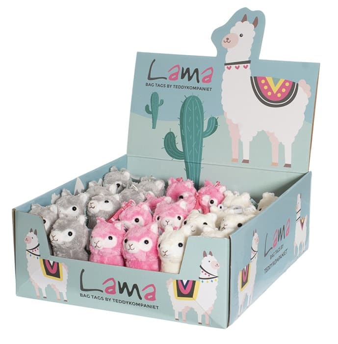 Teddykompaniet Lama Bag Tag Vit