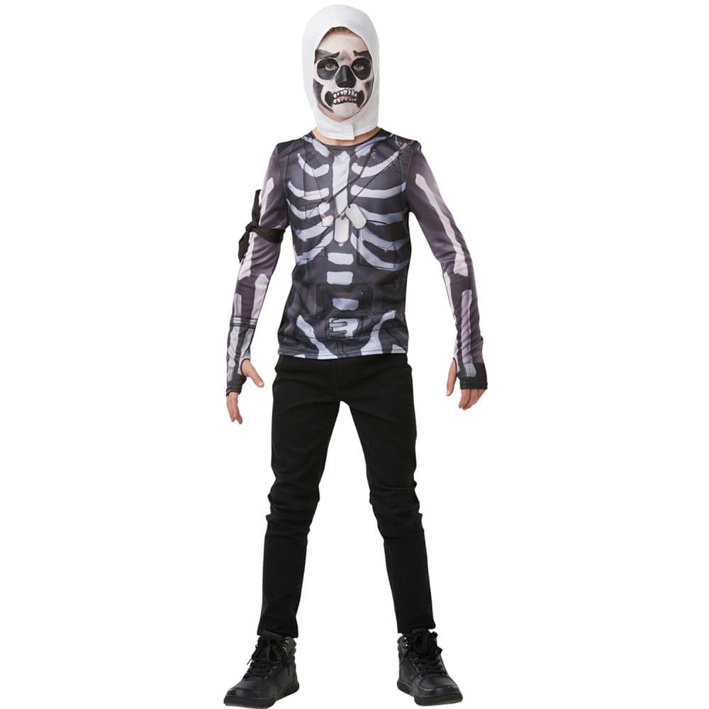 Fortnite, Skull Trooper Costume Kit, 9-10 years