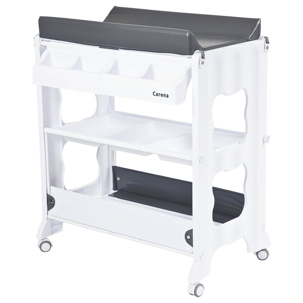 Carena, Rindö Changing table with Changing Pad and bathtub Grey bed