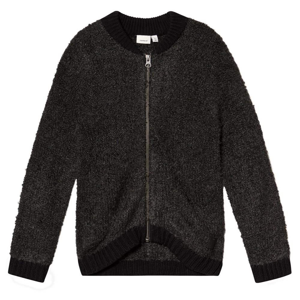 Name It, Owin Cardigan Dark Grey Melange Name It, Owin Cardigan Dark Grey Melange