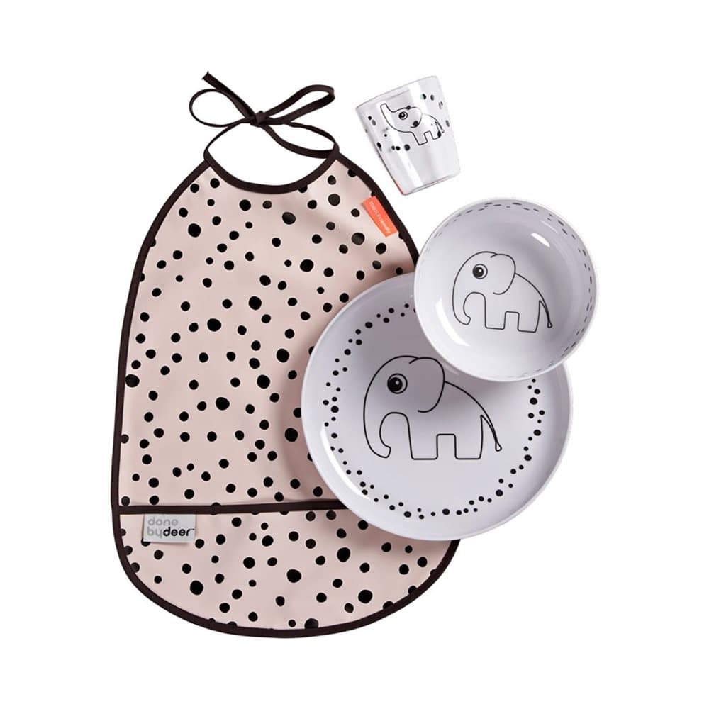 Done by Deer, Dinner set, Happy dots, powder