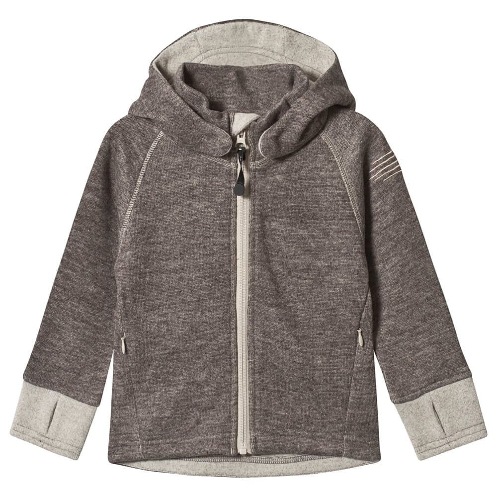 Isbjörn Of Sweden, Wooly Kids Hoodie Chestnut