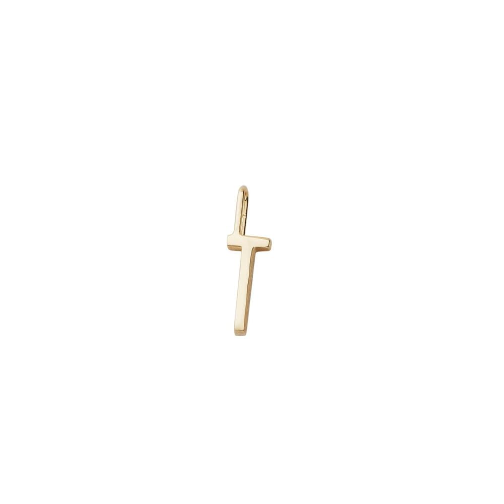 Design Letters, 10 mm 18K Gold Plated Silver - T