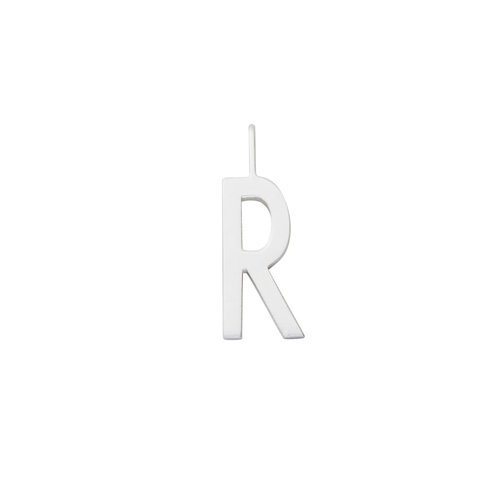 Design Letters, 16 mm Matt 925 Sterling Silver - R