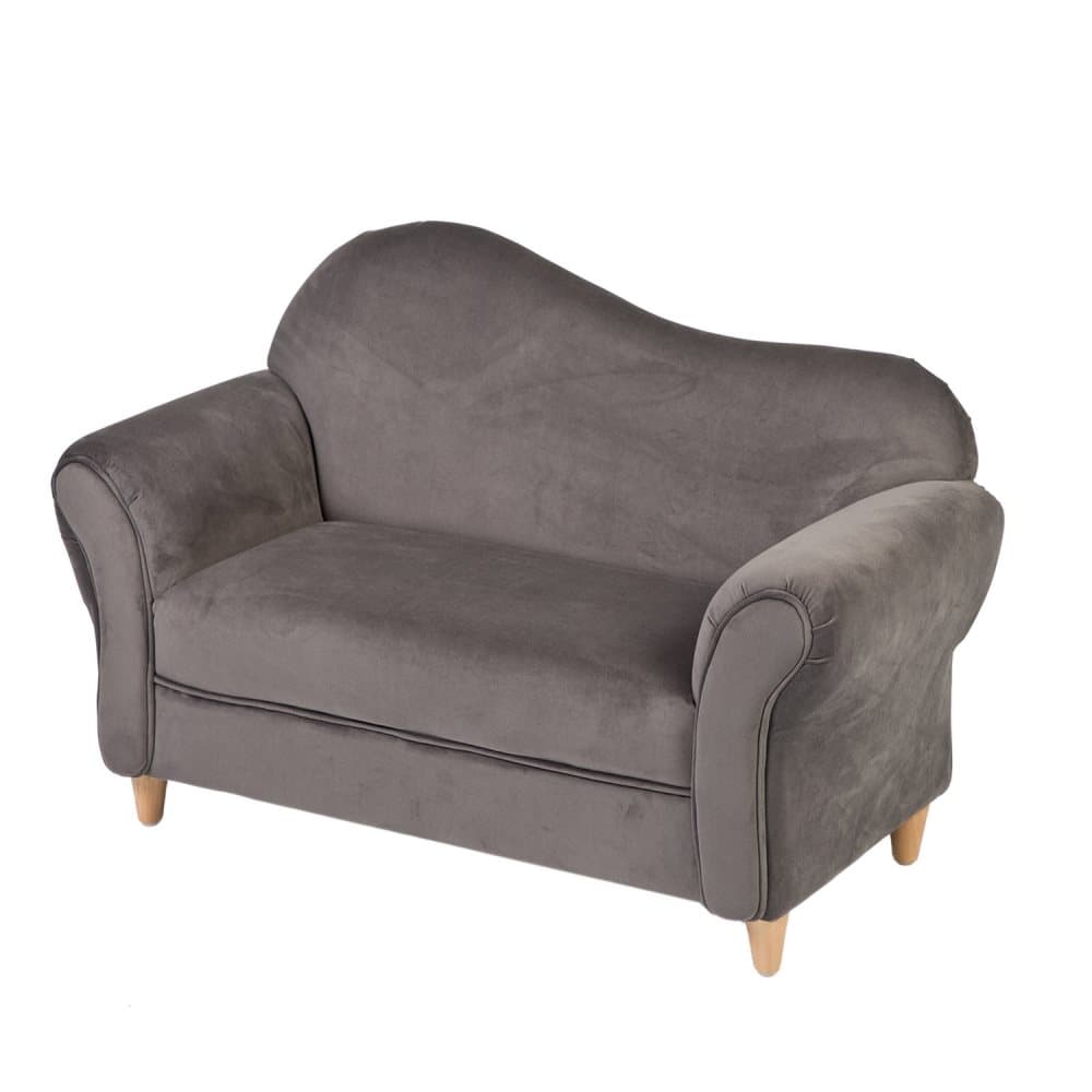 JOX, Sofa i Børnestørrelse Uden Knapper Velvet Grey