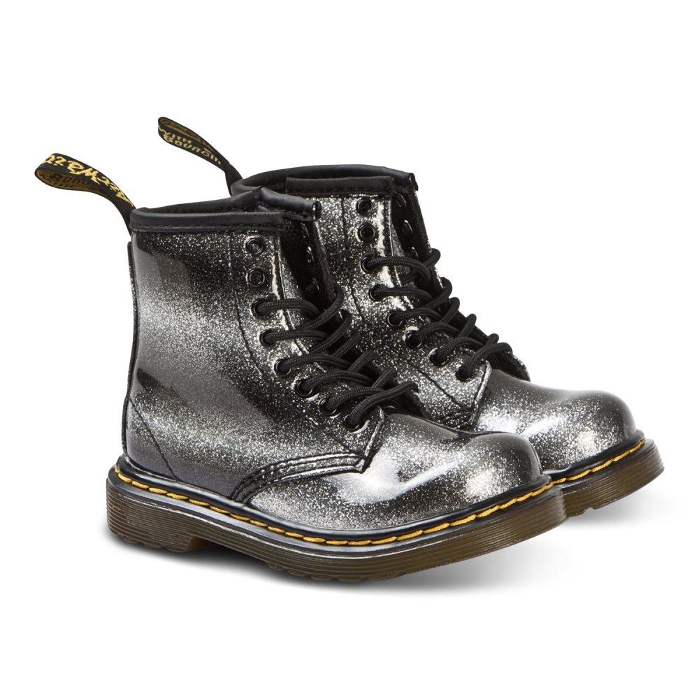 Dr. Martens, 1460 Glitter Ombre Kängor Silver Leksaker Baby sida dragkedja Glitter Ankel stövlar | SHEIN SE