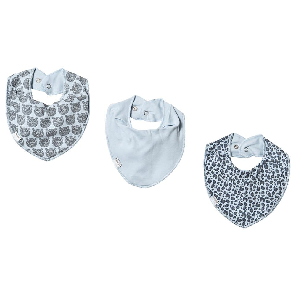 Fixoni, Infinity Bib 3-Pack Oekotex China Blue