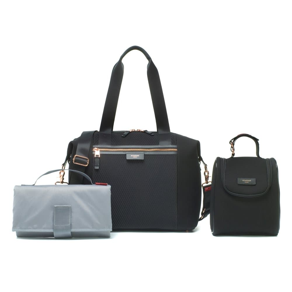 Storksak, Stevie Luxe Scuba Changing Bag Black