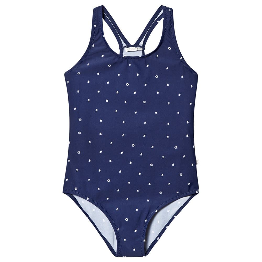 ebbe Kids, Thyra Badedrakt Mini Boats/Dark Navy