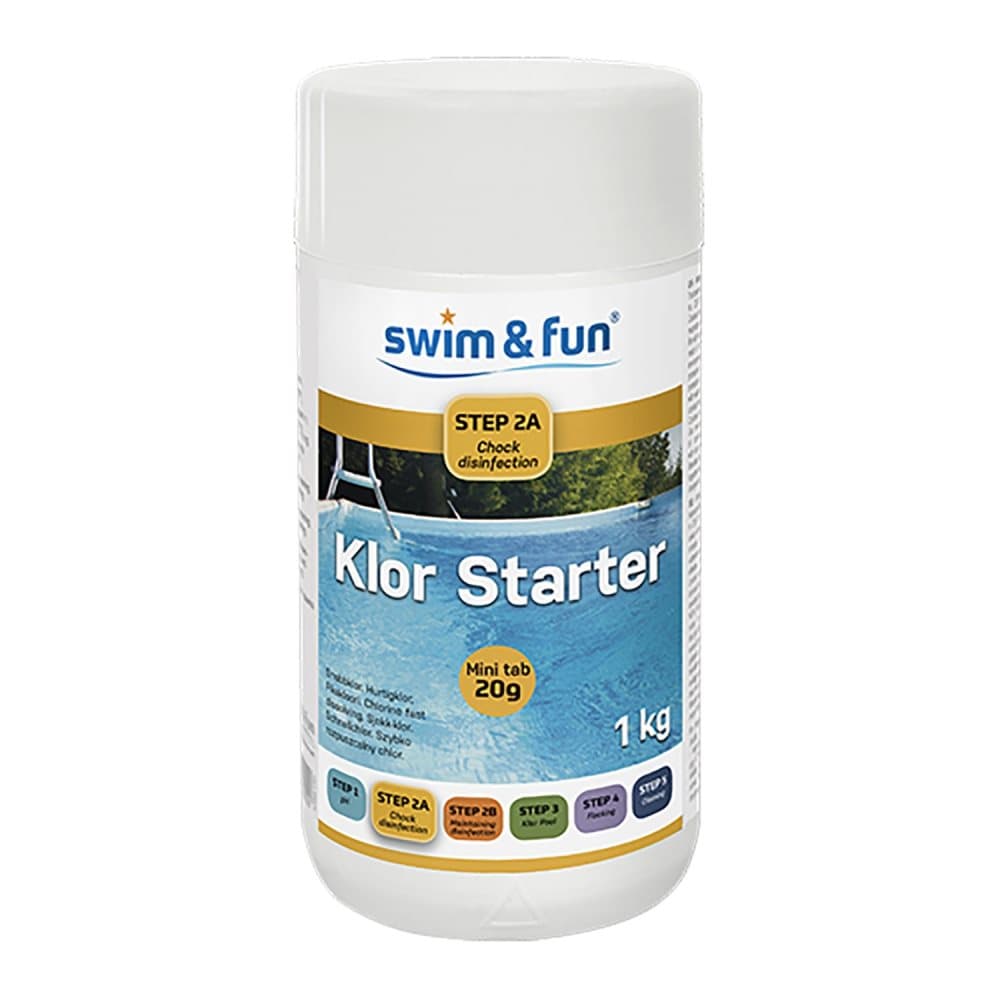 Swim & Fun, Klor Starter 20 g Tabs, 1 kg