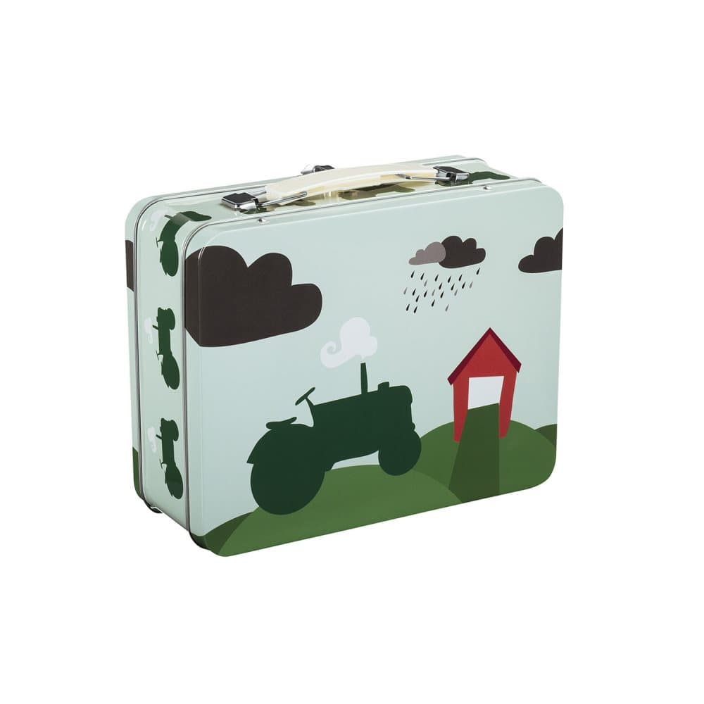 Blafre, Tin Suitcase, Tractor and barn