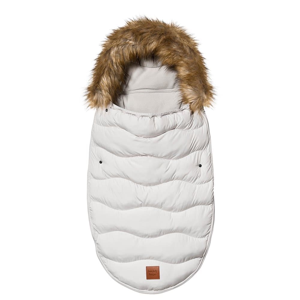 Buddy & Hope, Faux Fur Footmuff Solid Grå