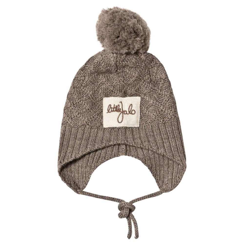 Little Jalo, Knitted Baby Hat Wood Brown
