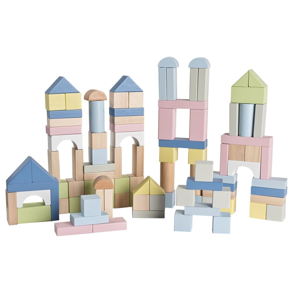 STOY, Byggeklodser 100 stk. Pastel Farver