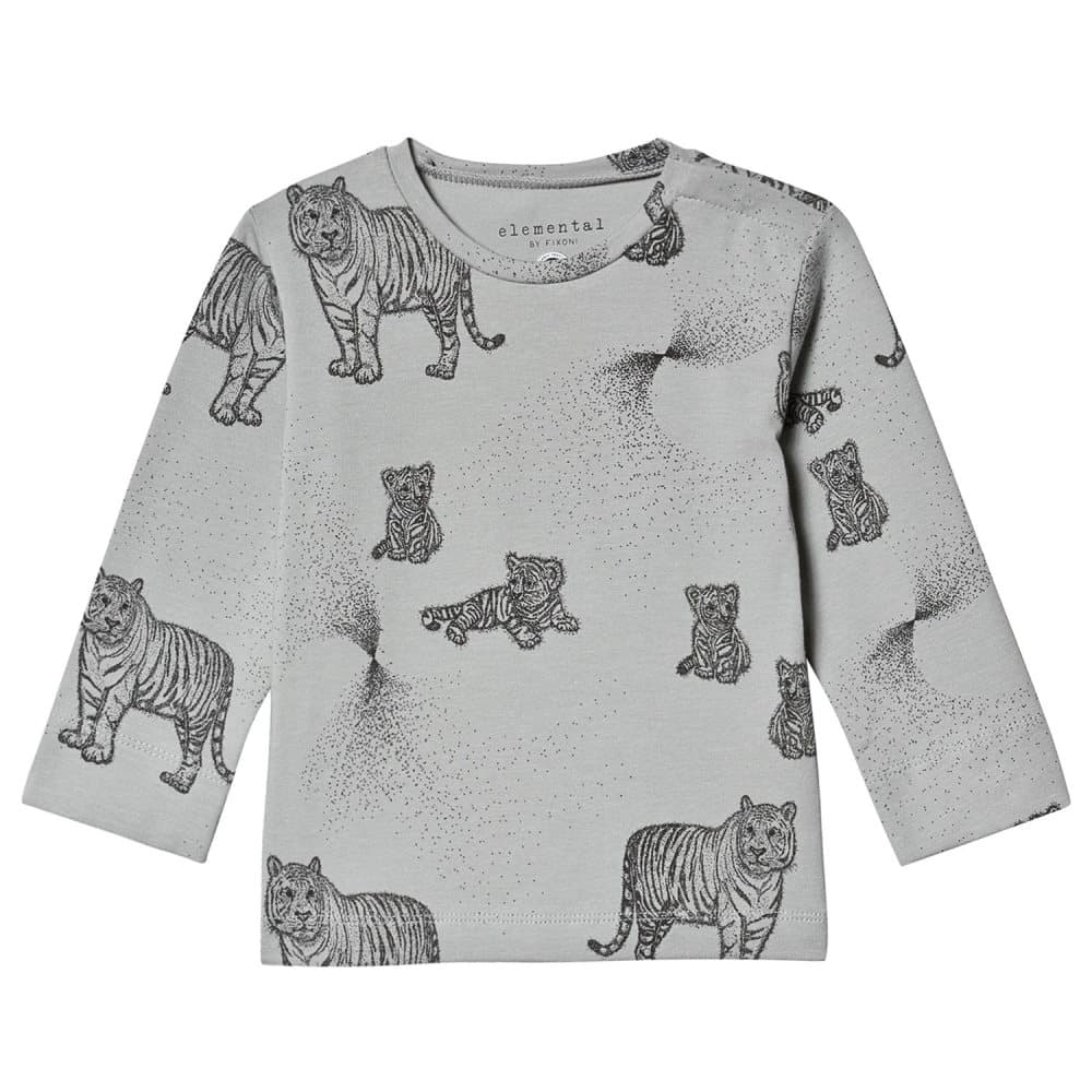 Fixoni, Tiger Langærmet T-shirt Quarry