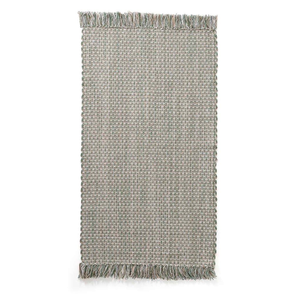 Kids Concept, Matta bomull/jute grön 70x140