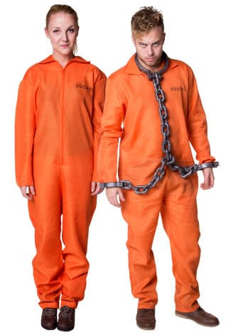 Maskeraddräkt Fångdräkt orange