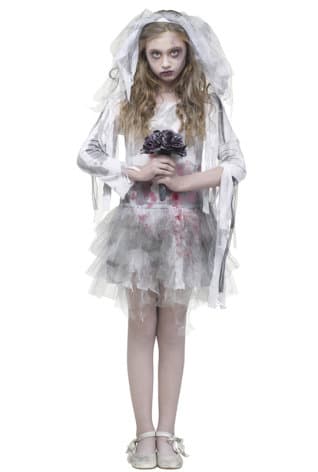 Maskeraddräkt Zombiebrud XS Teen